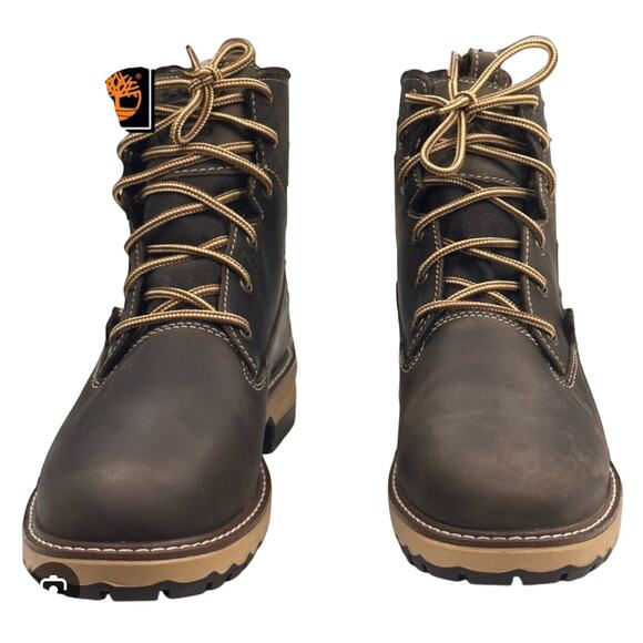 Timberland Pro Womens Hightower 6 Inch Alloy Safety Toe Brown Work Boots-Sz: 9 - Picture 3 of 8